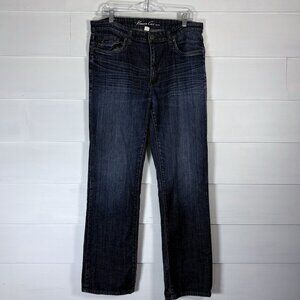 Kenneth‎ Cole New York Men's Distress Denim Blue Jeans Straight Leg Size 34×32